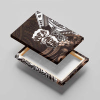 Hafa Adai Guam Discovery Day Canvas Wall Art Chamorro Latte Stone Hand Brown Version