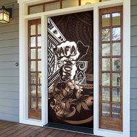 Hafa Adai Guam Discovery Day Door Cover Chamorro Latte Stone Hand Brown Version