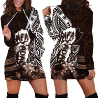 Hafa Adai Guam Discovery Day Hoodie Dress Chamorro Latte Stone Hand Brown Version