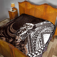 Hafa Adai Guam Discovery Day Quilt Chamorro Latte Stone Hand Brown Version