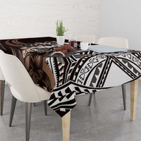Hafa Adai Guam Discovery Day Tablecloth Chamorro Latte Stone Hand Brown Version LT14 - Polynesian Pride