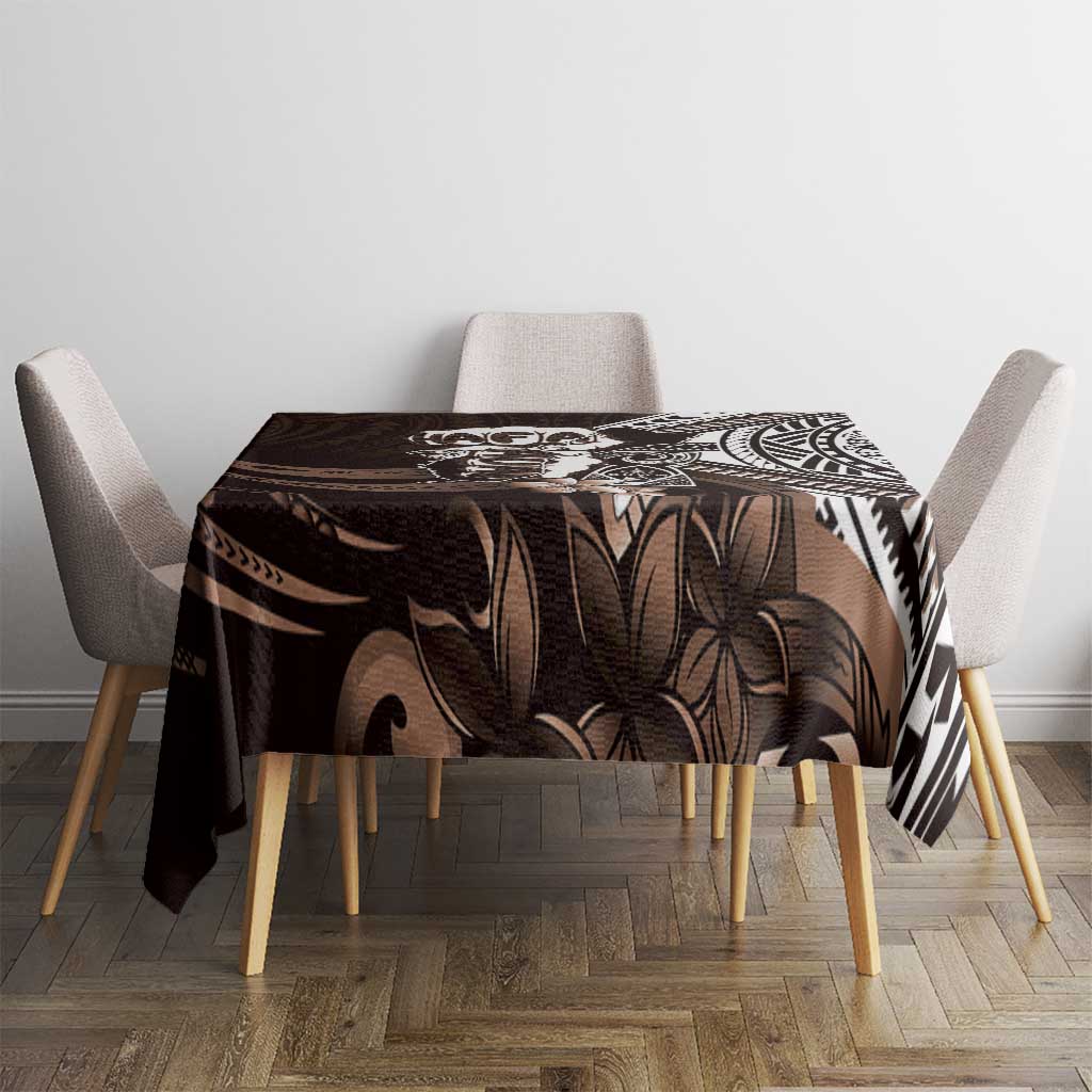 Hafa Adai Guam Discovery Day Tablecloth Chamorro Latte Stone Hand Brown Version LT14 - Polynesian Pride