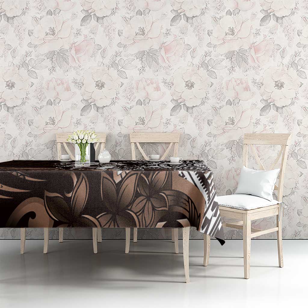 Hafa Adai Guam Discovery Day Tablecloth Chamorro Latte Stone Hand Brown Version LT14 - Polynesian Pride