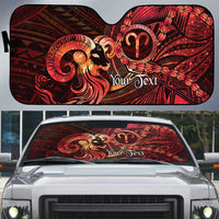 Personalised Polynesia Zodiac Aries Auto Sun Shade Galaxy Polynesian Pattern Chest Tattoo Style