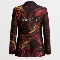 Personalised Polynesia Zodiac Aries Blazer Galaxy Polynesian Pattern Chest Tattoo Style