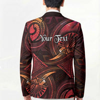 Personalised Polynesia Zodiac Aries Blazer Galaxy Polynesian Pattern Chest Tattoo Style