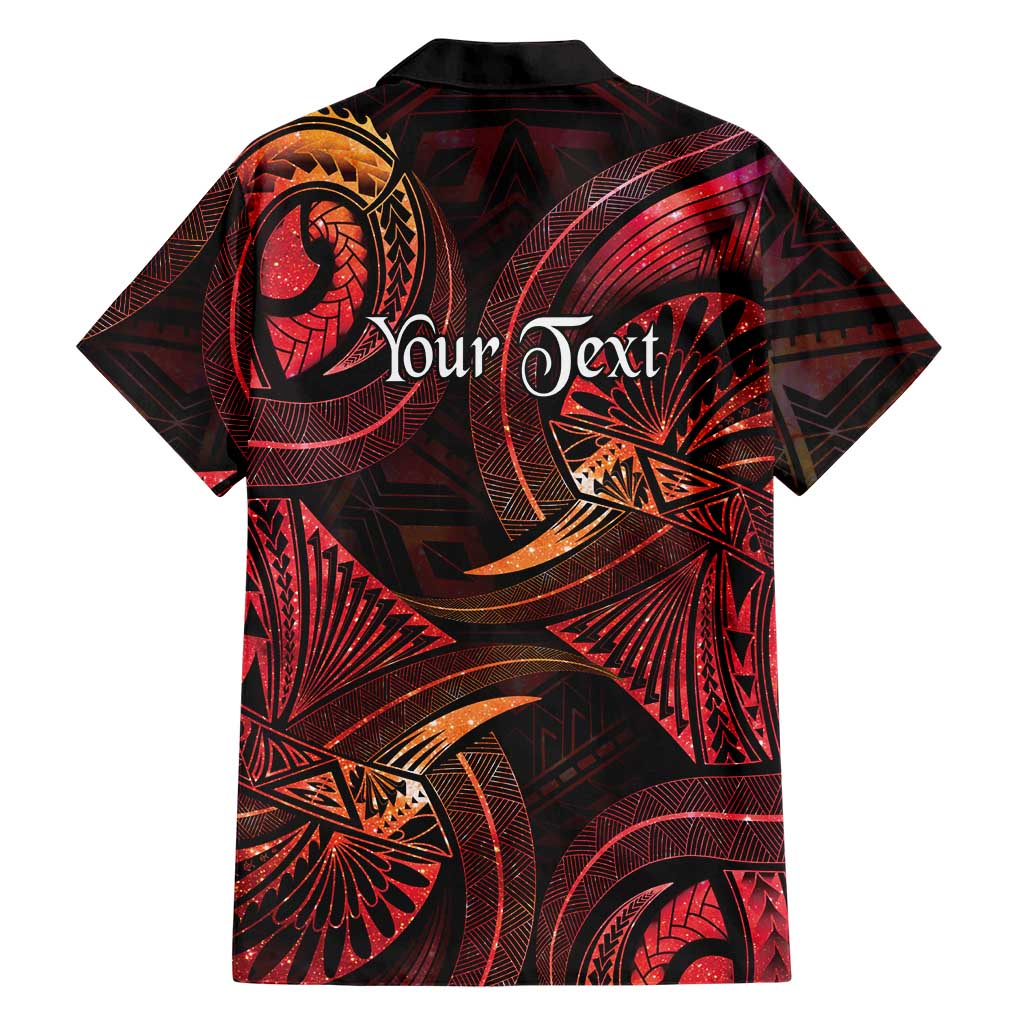 Personalised Polynesia Zodiac Aries Family Matching Mermaid Dress and Hawaiian Shirt Galaxy Polynesian Pattern Chest Tattoo Style LT14 - Polynesian Pride