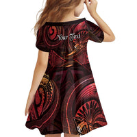 Personalised Polynesia Zodiac Aries Family Matching Off Shoulder Maxi Dress and Hawaiian Shirt Galaxy Polynesian Pattern Chest Tattoo Style