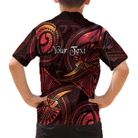 Personalised Polynesia Zodiac Aries Family Matching Summer Maxi Dress and Hawaiian Shirt Galaxy Polynesian Pattern Chest Tattoo Style LT14 - Polynesian Pride