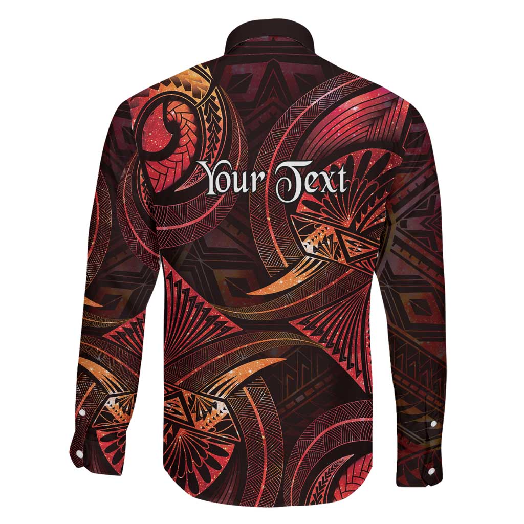 Personalised Polynesia Zodiac Aries Family Matching Summer Maxi Dress and Hawaiian Shirt Galaxy Polynesian Pattern Chest Tattoo Style LT14 - Polynesian Pride