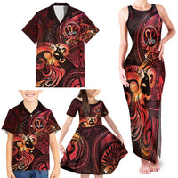 Personalised Polynesia Zodiac Aries Family Matching Tank Maxi Dress and Hawaiian Shirt Galaxy Polynesian Pattern Chest Tattoo Style LT14 - Polynesian Pride