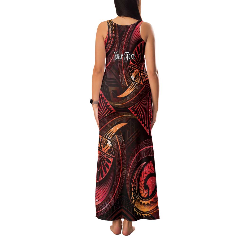 Personalised Polynesia Zodiac Aries Family Matching Tank Maxi Dress and Hawaiian Shirt Galaxy Polynesian Pattern Chest Tattoo Style LT14 - Polynesian Pride