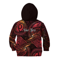 Personalised Polynesia Zodiac Aries Kid Hoodie Galaxy Polynesian Pattern Chest Tattoo Style LT14 - Polynesian Pride