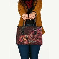 Personalised Polynesia Zodiac Aries Leather Bag Galaxy Polynesian Pattern Chest Tattoo Style