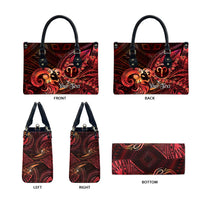 Personalised Polynesia Zodiac Aries Leather Bag Galaxy Polynesian Pattern Chest Tattoo Style
