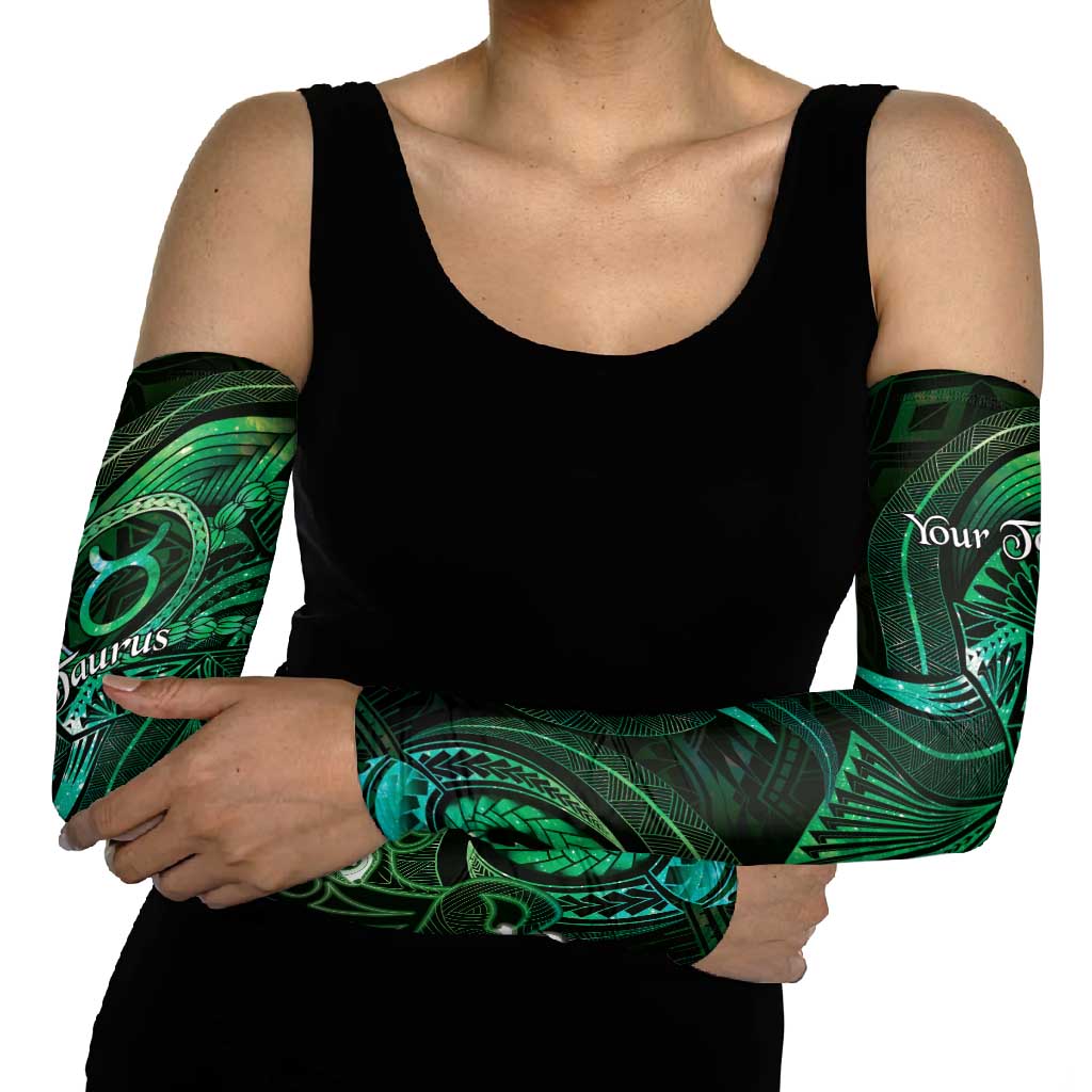 Personalised Polynesia Zodiac Taurus Arm Sleeves Galaxy Polynesian Pattern Chest Tattoo Style