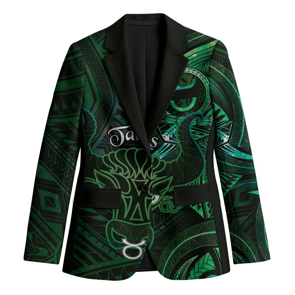 Personalised Polynesia Zodiac Taurus Blazer Galaxy Polynesian Pattern Chest Tattoo Style