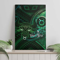 Personalised Polynesia Zodiac Taurus Canvas Wall Art Galaxy Polynesian Pattern Chest Tattoo Style