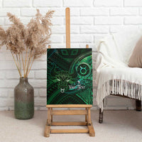Personalised Polynesia Zodiac Taurus Canvas Wall Art Galaxy Polynesian Pattern Chest Tattoo Style