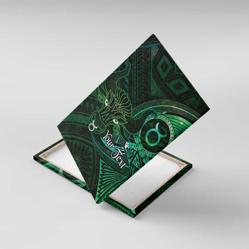 Personalised Polynesia Zodiac Taurus Canvas Wall Art Galaxy Polynesian Pattern Chest Tattoo Style