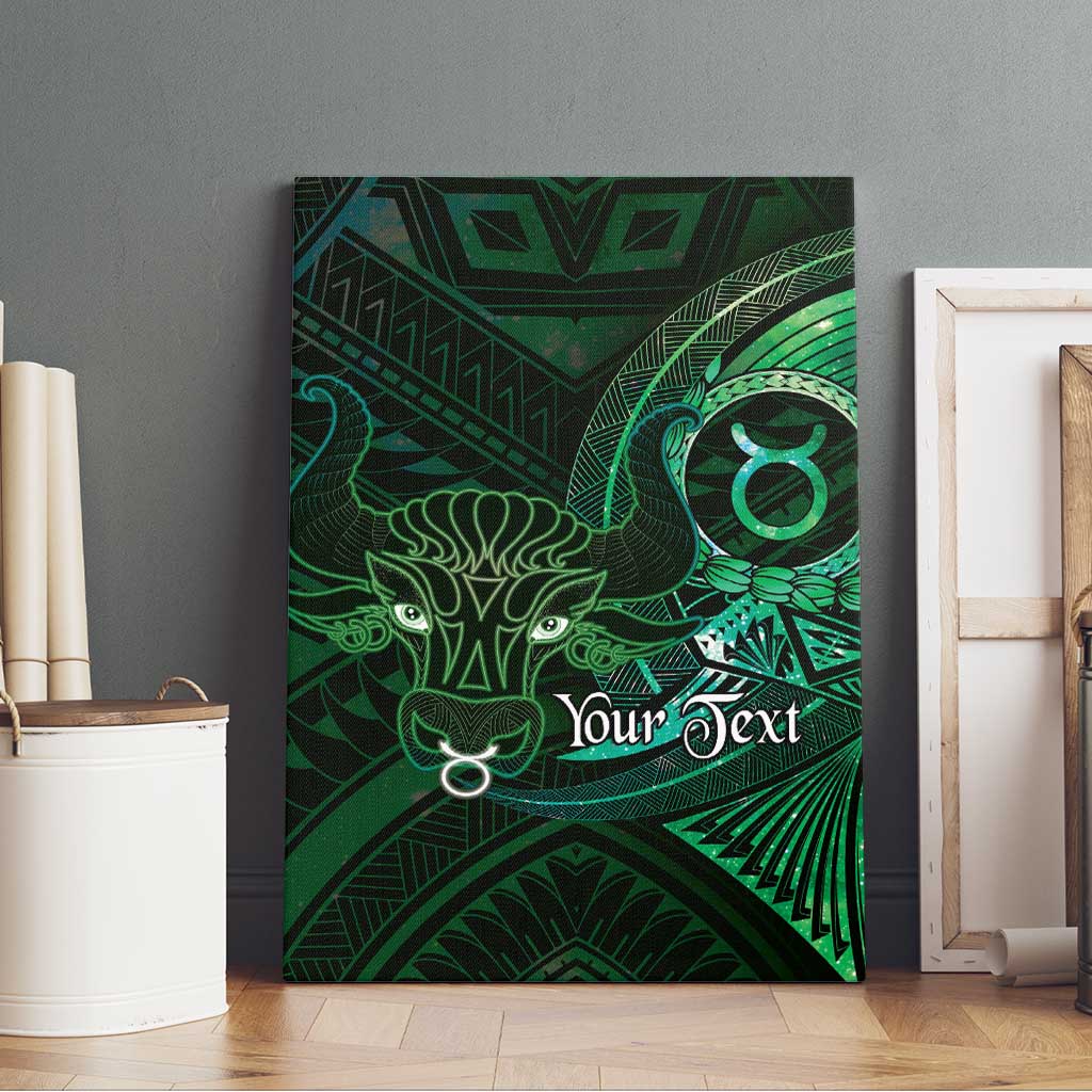 Personalised Polynesia Zodiac Taurus Canvas Wall Art Galaxy Polynesian Pattern Chest Tattoo Style
