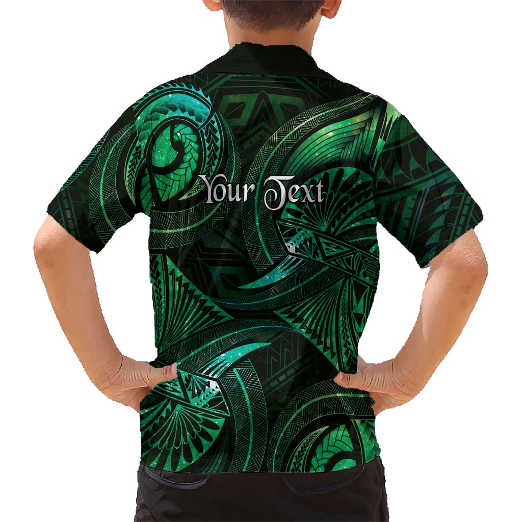 Personalised Polynesia Zodiac Taurus Family Matching Mermaid Dress and Hawaiian Shirt Galaxy Polynesian Pattern Chest Tattoo Style