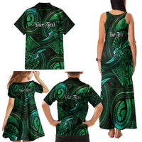 Personalised Polynesia Zodiac Taurus Family Matching Tank Maxi Dress and Hawaiian Shirt Galaxy Polynesian Pattern Chest Tattoo Style LT14 - Polynesian Pride