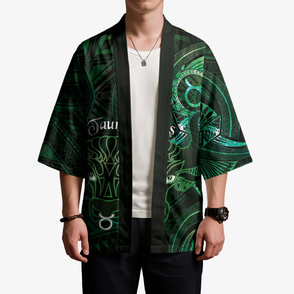Personalised Polynesia Zodiac Taurus Kimono Galaxy Polynesian Pattern Chest Tattoo Style