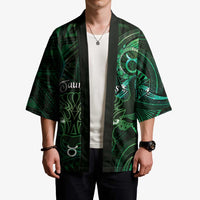 Personalised Polynesia Zodiac Taurus Kimono Galaxy Polynesian Pattern Chest Tattoo Style