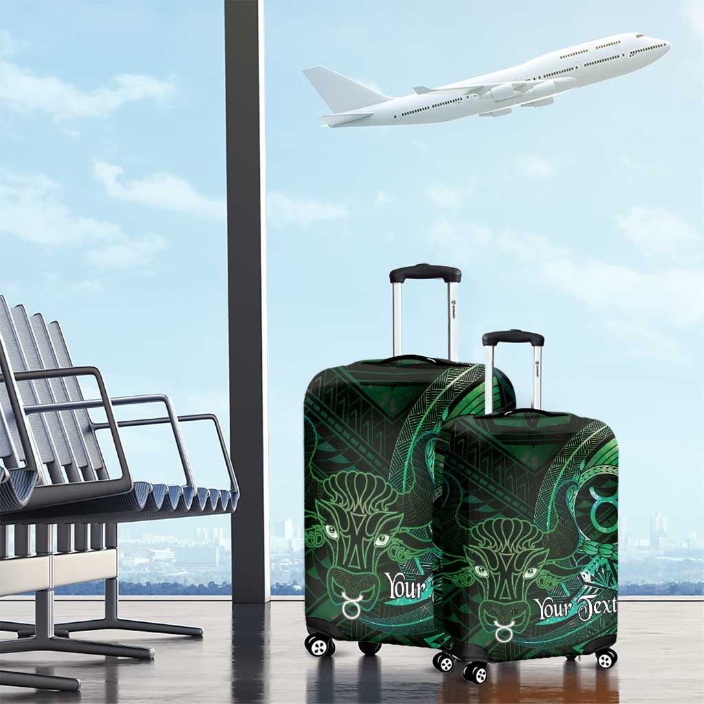 Personalised Polynesia Zodiac Taurus Luggage Cover Galaxy Polynesian Pattern Chest Tattoo Style