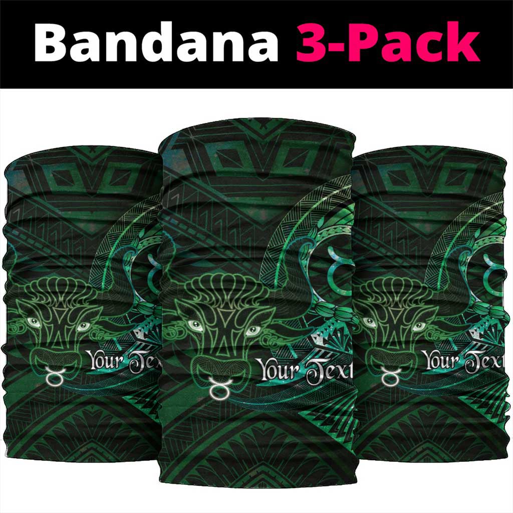 Personalised Polynesia Zodiac Taurus Neck Gaiter Galaxy Polynesian Pattern Chest Tattoo Style