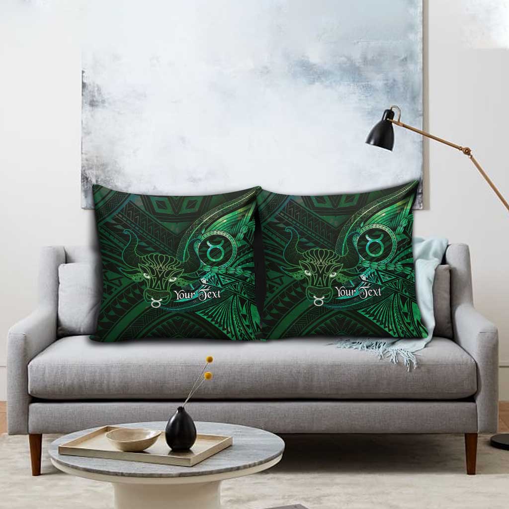 Personalised Polynesia Zodiac Taurus Pillow Cover Galaxy Polynesian Pattern Chest Tattoo Style LT14 - Polynesian Pride