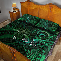 Personalised Polynesia Zodiac Taurus Quilt Bed Set Galaxy Polynesian Pattern Chest Tattoo Style LT14 - Polynesian Pride
