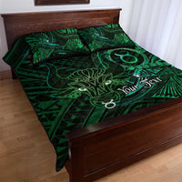 Personalised Polynesia Zodiac Taurus Quilt Bed Set Galaxy Polynesian Pattern Chest Tattoo Style LT14 - Polynesian Pride