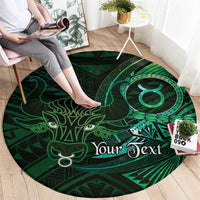 Personalised Polynesia Zodiac Taurus Round Carpet Galaxy Polynesian Pattern Chest Tattoo Style LT14 - Polynesian Pride