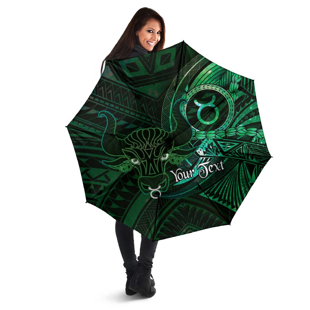 Personalised Polynesia Zodiac Taurus Umbrella Galaxy Polynesian Pattern Chest Tattoo Style