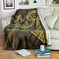 Personalised Polynesia Zodiac Gemini Blanket Galaxy Polynesian Pattern Chest Tattoo Style