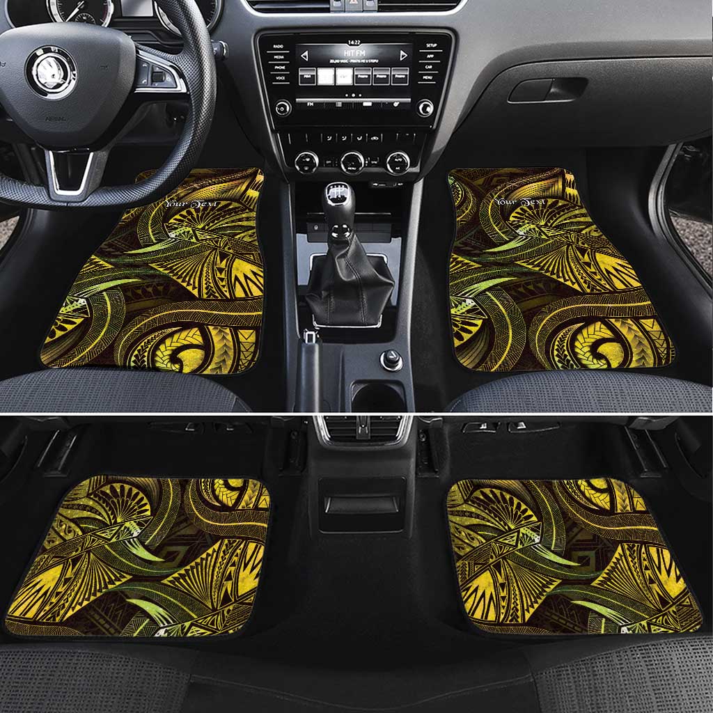Personalised Polynesia Zodiac Gemini Car Mats Galaxy Polynesian Pattern Chest Tattoo Style