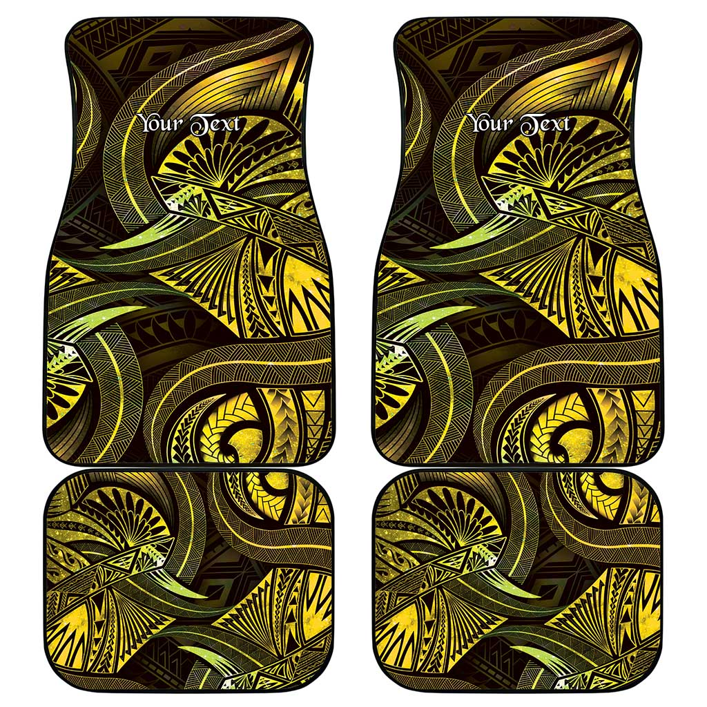 Personalised Polynesia Zodiac Gemini Car Mats Galaxy Polynesian Pattern Chest Tattoo Style