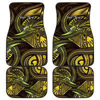 Personalised Polynesia Zodiac Gemini Car Mats Galaxy Polynesian Pattern Chest Tattoo Style