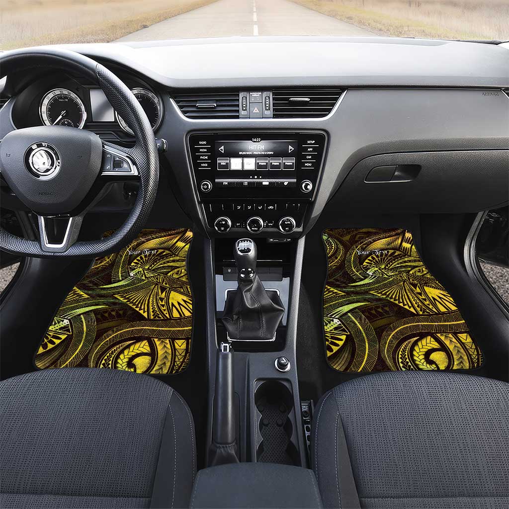 Personalised Polynesia Zodiac Gemini Car Mats Galaxy Polynesian Pattern Chest Tattoo Style