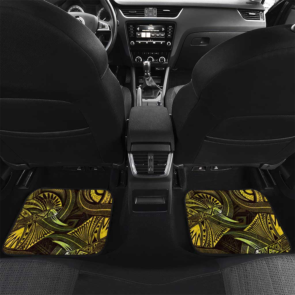Personalised Polynesia Zodiac Gemini Car Mats Galaxy Polynesian Pattern Chest Tattoo Style