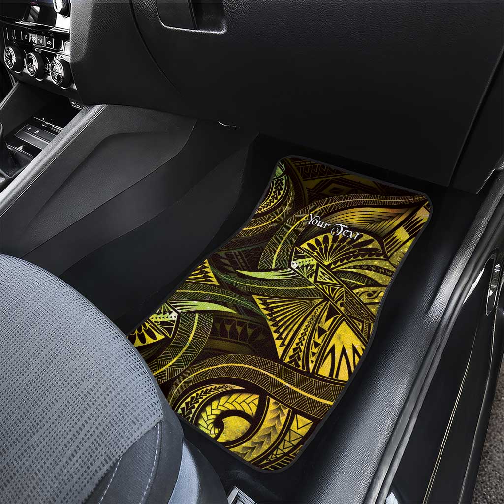 Personalised Polynesia Zodiac Gemini Car Mats Galaxy Polynesian Pattern Chest Tattoo Style