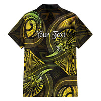 Personalised Polynesia Zodiac Gemini Family Matching Off Shoulder Short Dress and Hawaiian Shirt Galaxy Polynesian Pattern Chest Tattoo Style LT14 - Polynesian Pride