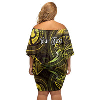 Personalised Polynesia Zodiac Gemini Family Matching Off Shoulder Short Dress and Hawaiian Shirt Galaxy Polynesian Pattern Chest Tattoo Style LT14 - Polynesian Pride