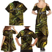 Personalised Polynesia Zodiac Gemini Family Matching Summer Maxi Dress and Hawaiian Shirt Galaxy Polynesian Pattern Chest Tattoo Style LT14 - Polynesian Pride