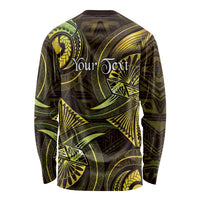 Personalised Polynesia Zodiac Gemini Long Sleeve Shirt Galaxy Polynesian Pattern Chest Tattoo Style