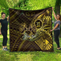Personalised Polynesia Zodiac Gemini Quilt Galaxy Polynesian Pattern Chest Tattoo Style