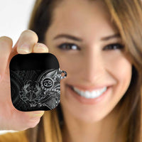 Personalised Polynesia Zodiac Cancer AirPods Case Galaxy Polynesian Pattern Chest Tattoo Style