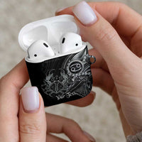 Personalised Polynesia Zodiac Cancer AirPods Case Galaxy Polynesian Pattern Chest Tattoo Style
